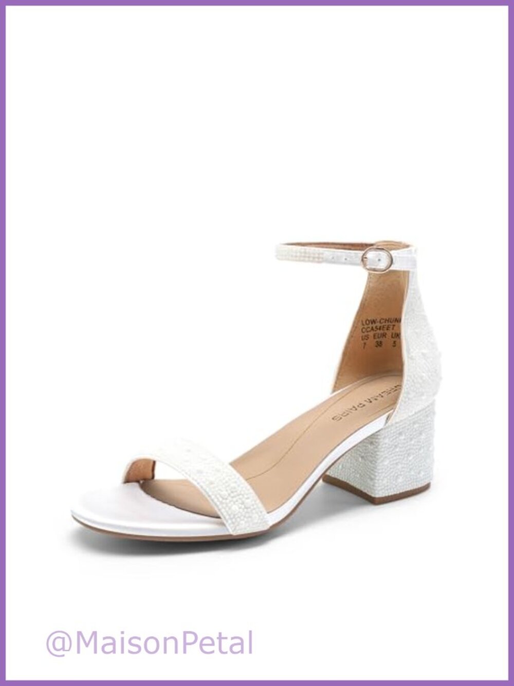 Women's Comfort Low Block Heel Sandals Single Strap Buckle Evening